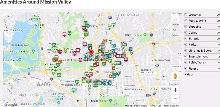 Mission Valley Amenities