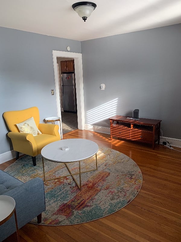 Fully furnished living room.