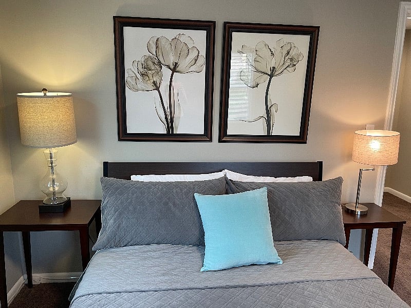 East side bedroom with walk-in closet