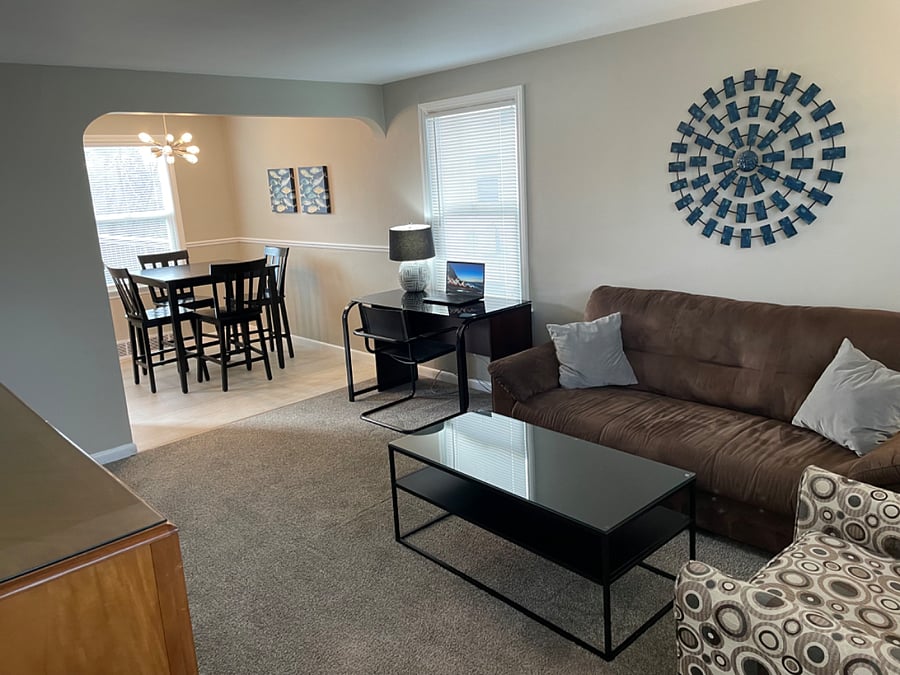 West side living room w/ computer desk