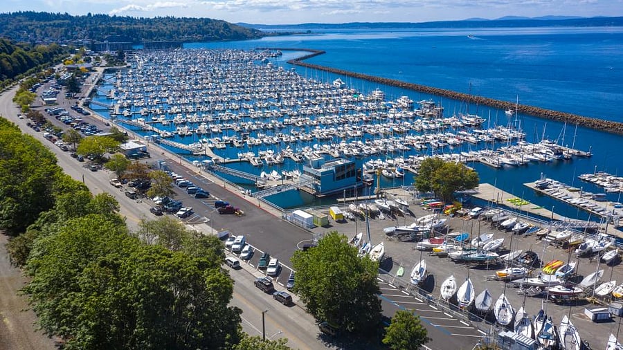 Walking/Biking distance to Sunset Hill Park & view of Shilshole Bay Marina