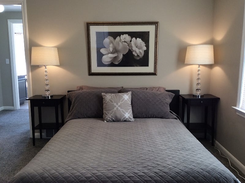 West side bedroom with walk-in closet