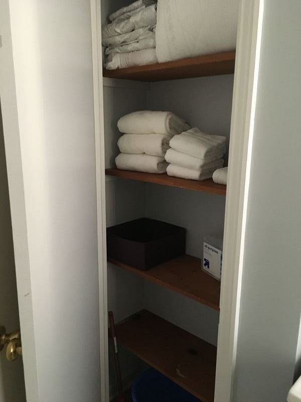 Bathroom Closet, Bath and Bed Linens 