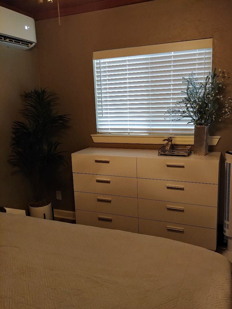 Dresser drawers in bedroom.