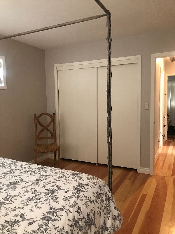 1st bedroom - looking towards hall and main bath