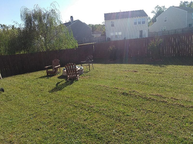 Fenced in yard