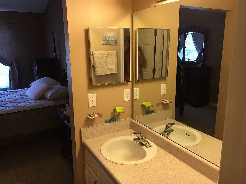 master bath, vanity area
