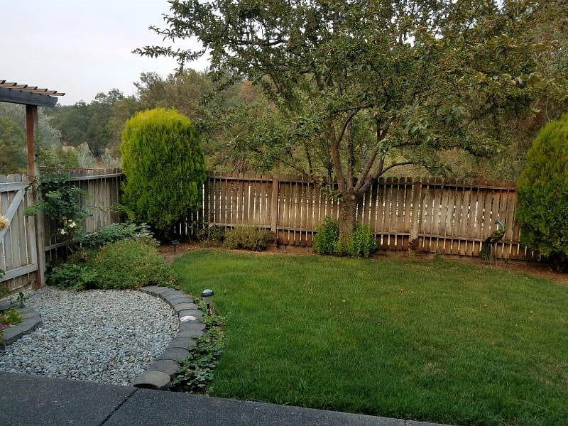 Your private fenced yard.
