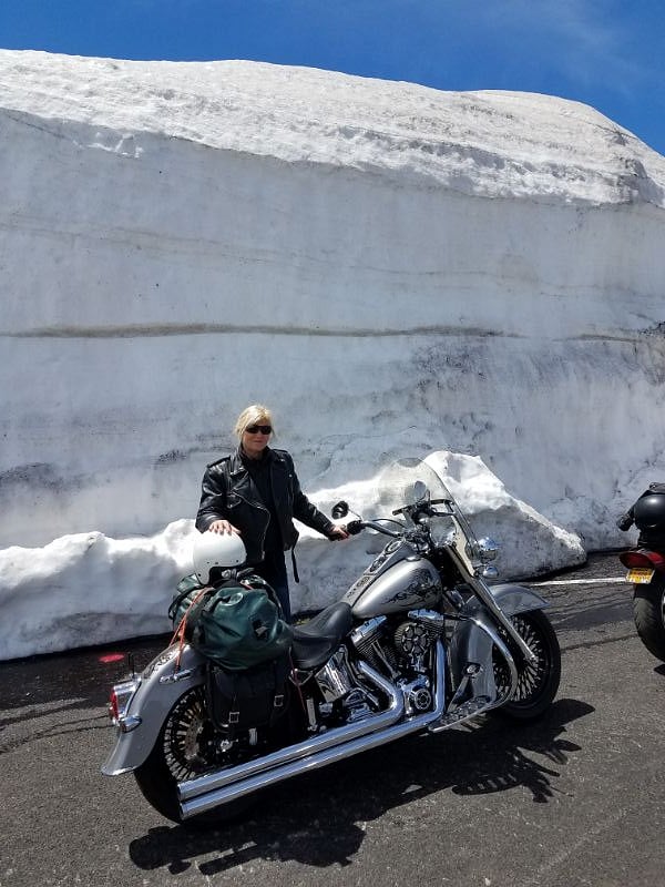 Owner and her Iron Horse.