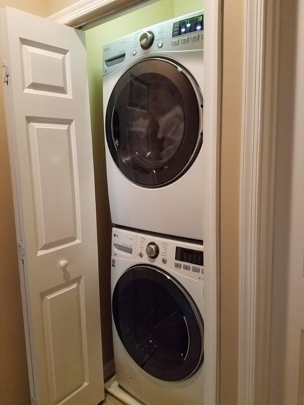 Wash you clothes at home, right next to your suite!  