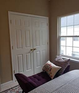 Looking for storage for all of your things?  Your room comes stocked with a reach-in closet, not to mention a comfy and style chaise lounge and huge windows!