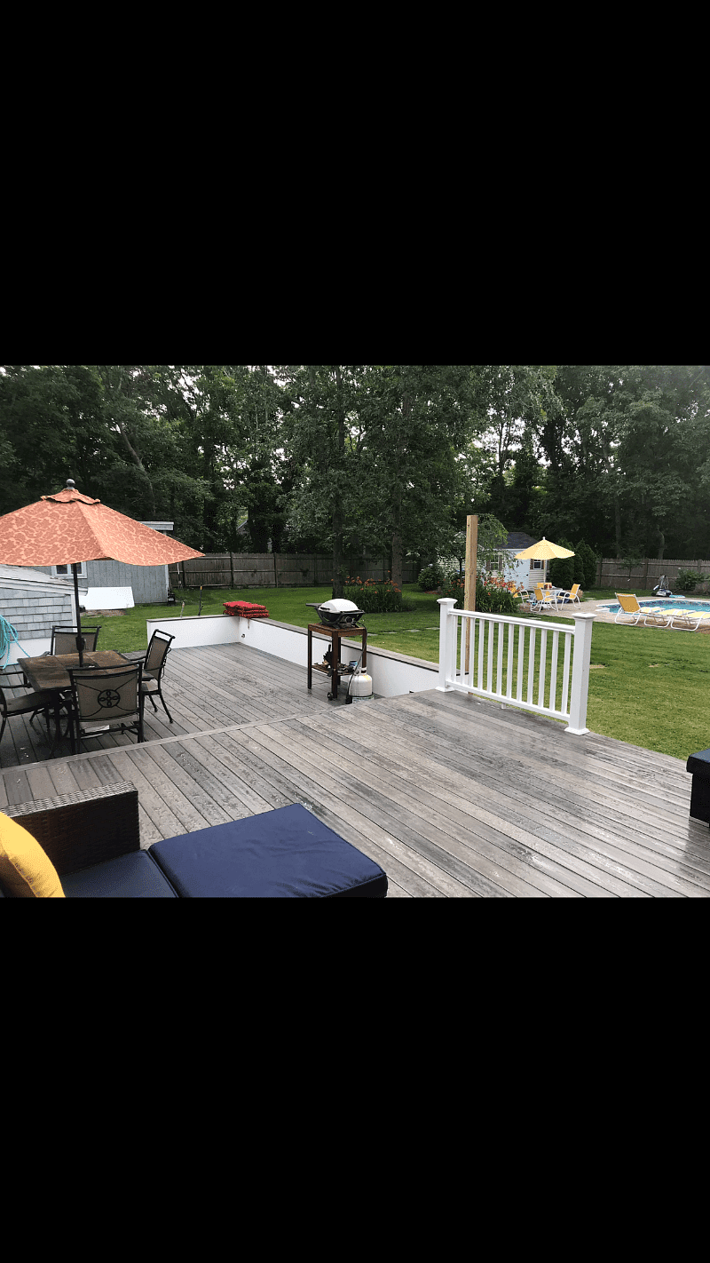 Shared backyard space with Salt water pool, open Seasonally
