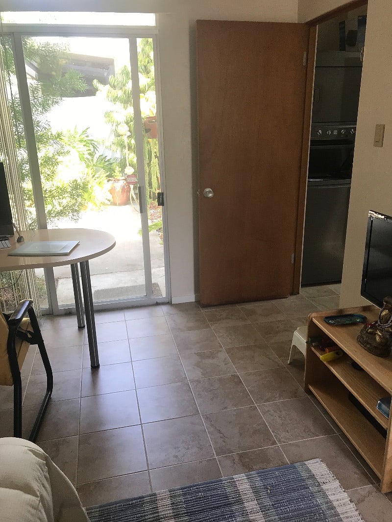 View to atrium from bedroom