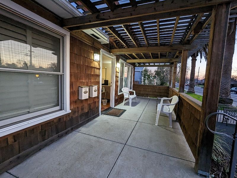 Welcoming Shaded Front Porch