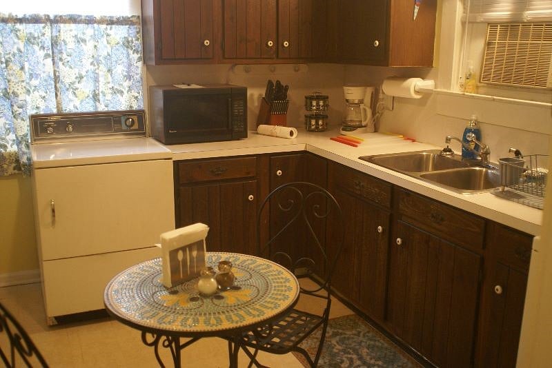Kitchen cabinets and dryer