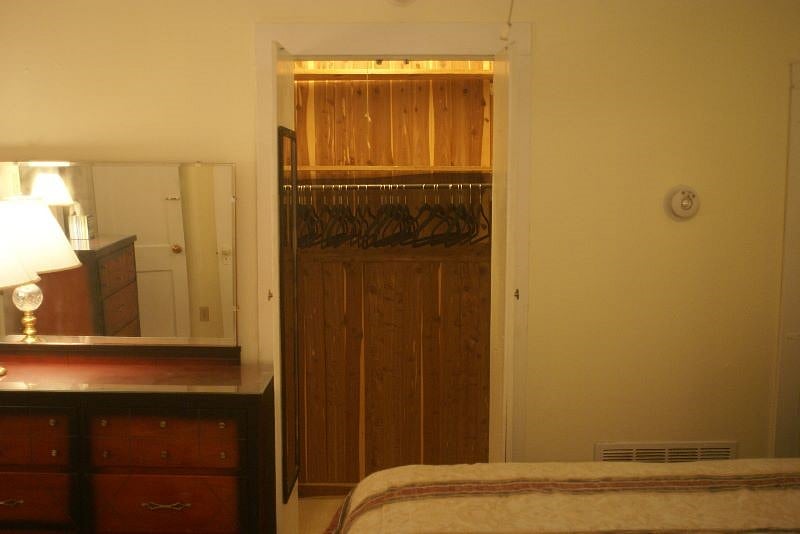 Cedar lined closet