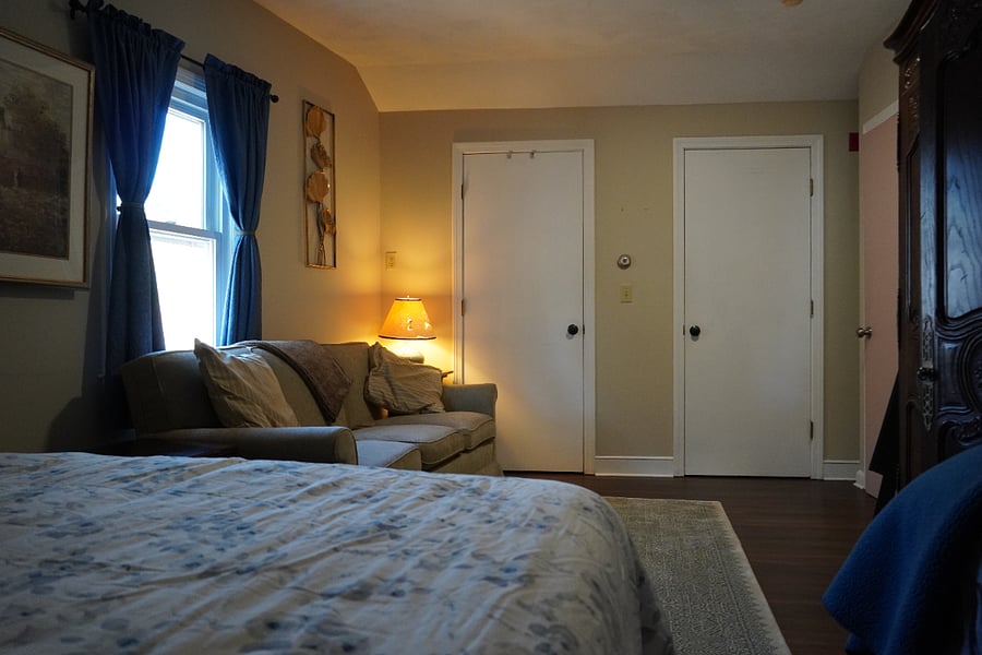 Furnished Bedroom # 3 King size bed with single bed, can also be offered as 3 singles