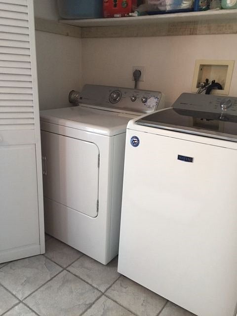 Full Bathroom includes washer and dryer