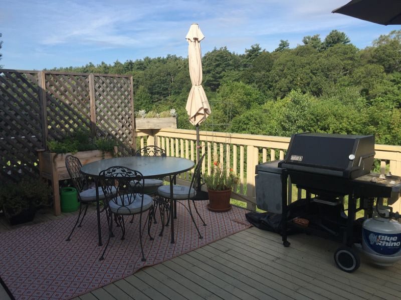 Awesome deck off kitchen for grilling and relaxing
