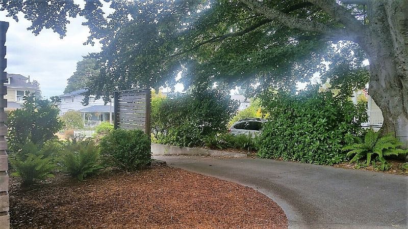 Driveway and parking spot (gravel area)