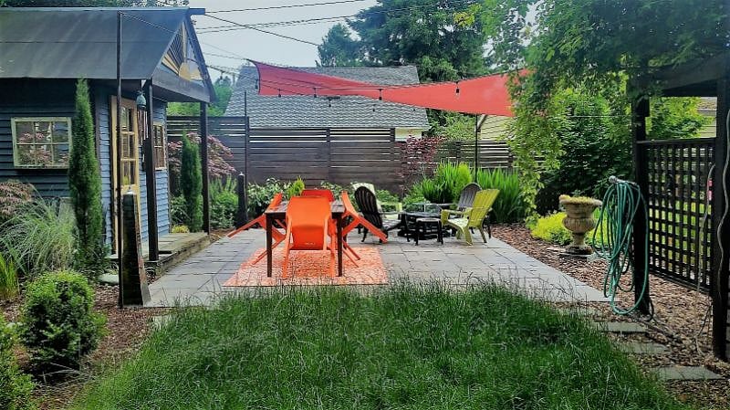 View of garden from the patio