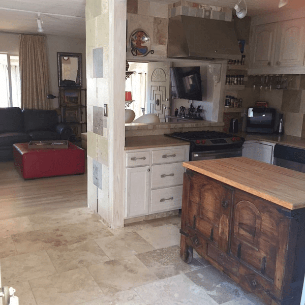 Kitchen Flows into Living Area