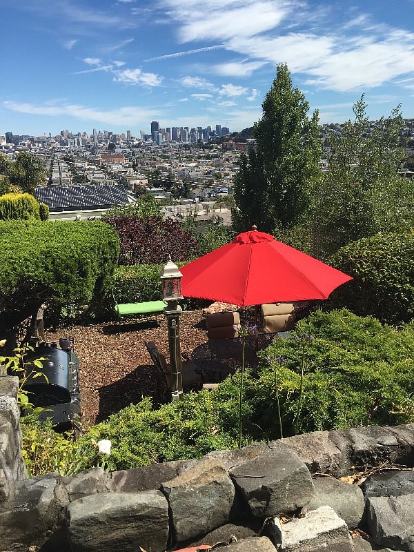 Outdoor dining area