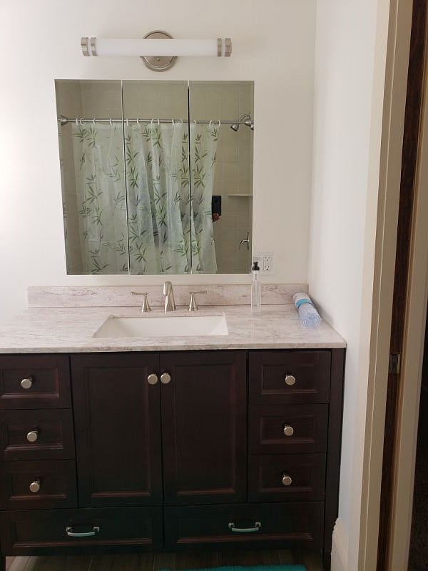 Vanity in Bathroom