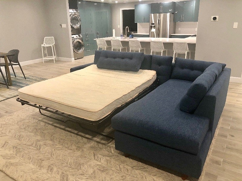 Queen-sized sleeper sectional
