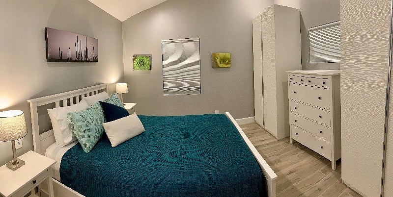 Bedroom panoramic view