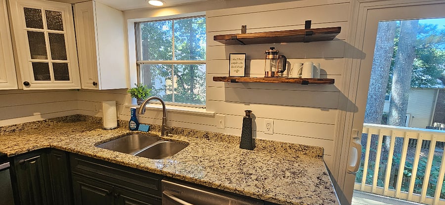 Upgraded kitchen with new appliances