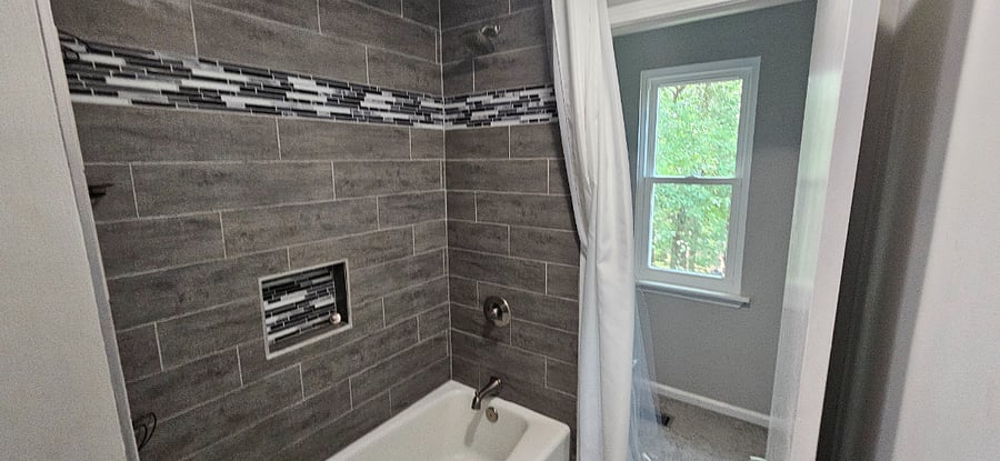 Updated bathroom upstairs.