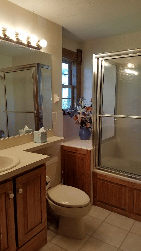 Attached bath with bedroom