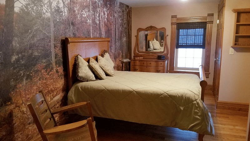 Private bedroom with attached bath