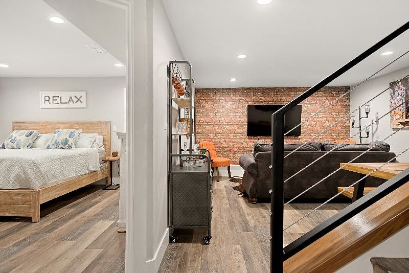 The unit feels airy and bright.