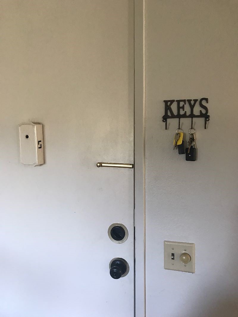 front door. Inside view.