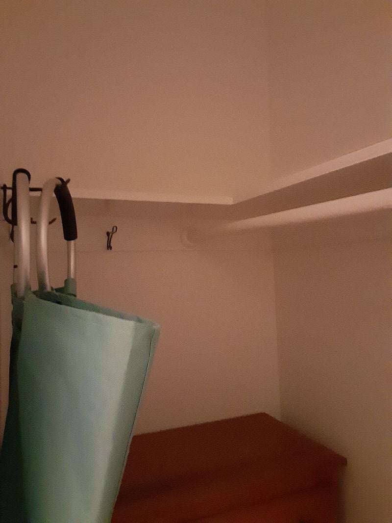Back of closet, Peaceful corner room