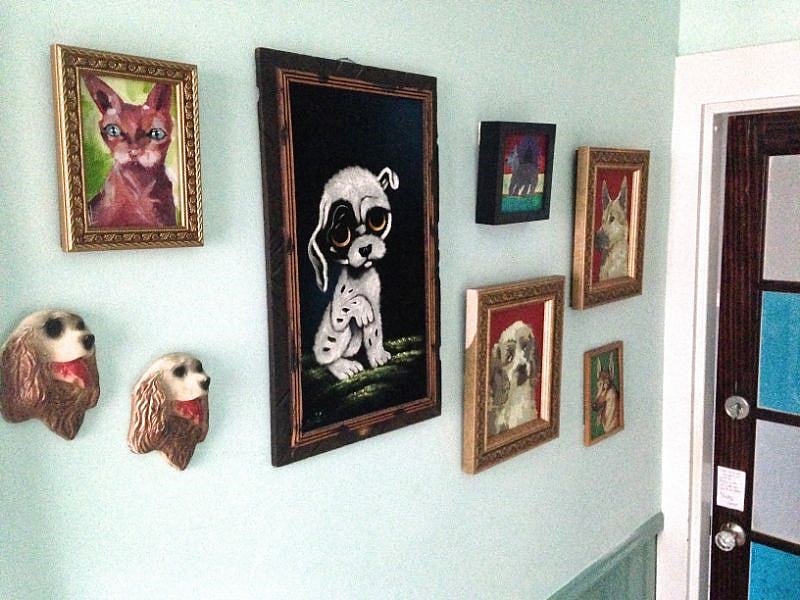 Hallway/kitch art gallery