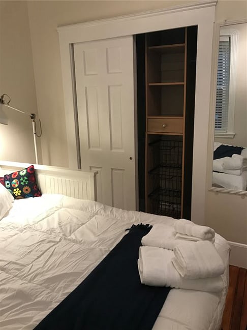 Closet space with storage
