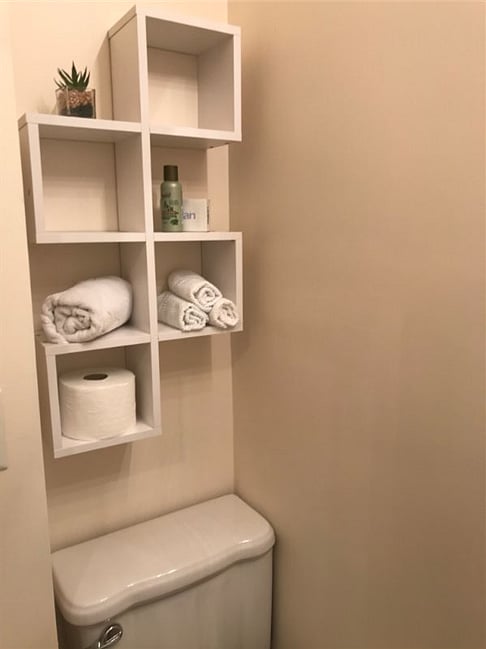 Bathroom storage (limited)
