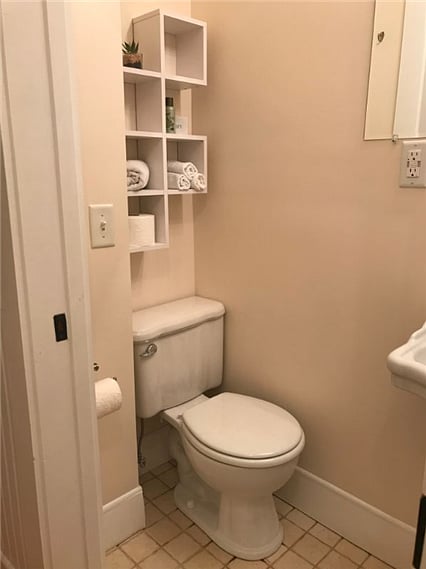 Bathroom storage (limited)