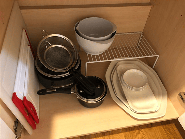 Fully stocked kitchen