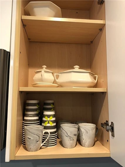 Fully stocked kitchen