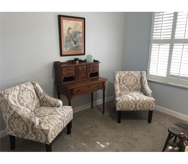 Seating area with desk in Bedroom #2