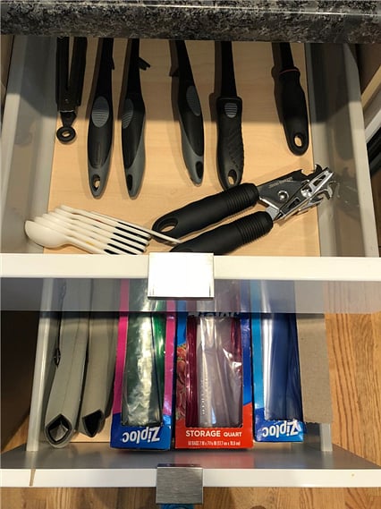 Fully stocked kitchen