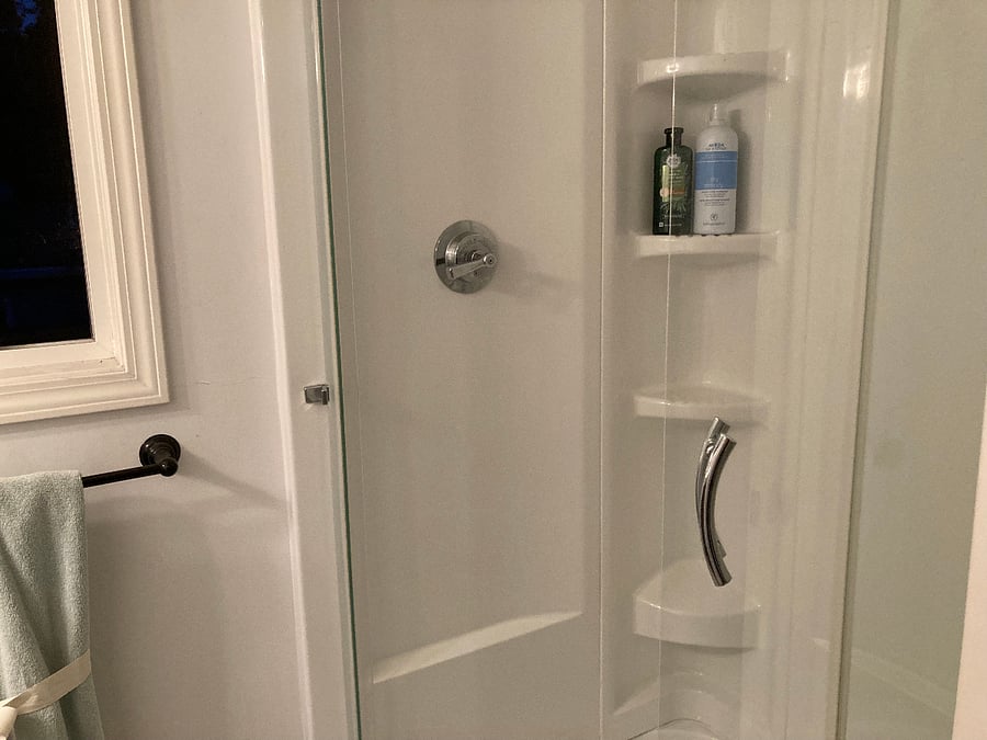 Shower up close