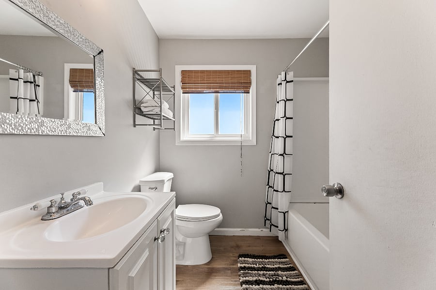 Main Bath with shower tub
