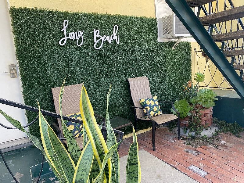 Shared micro courtyard located on first floor, a cozy space to unwind