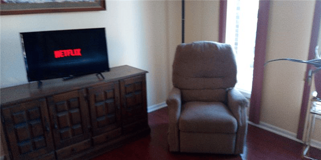 WiFi, TV with Roku Box and HDMI connections.