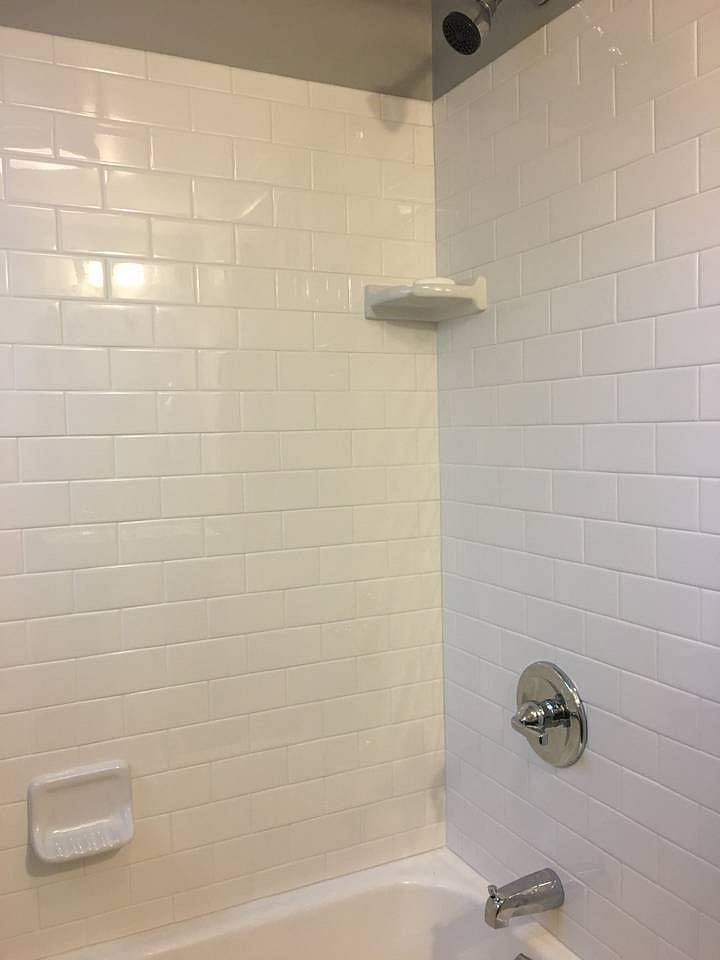 Shower with tub.